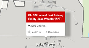 Map of Structural Pest Management Facility